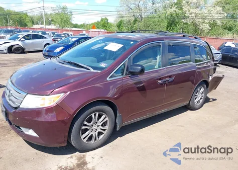 2013 Honda Odyssey Ex-L z USA, uszkodzony, nr VIN 5FNRL5H60DB082680